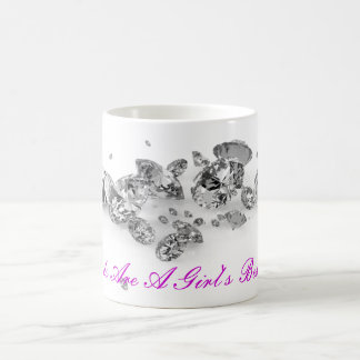 Los diamantes son taza del mejor amigo de un chica