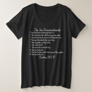 Los diez mandamientos -camiseta de mujer