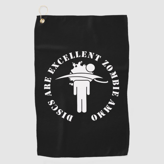 Los discos son excelentes toallas de golf de Zombi (Anverso)