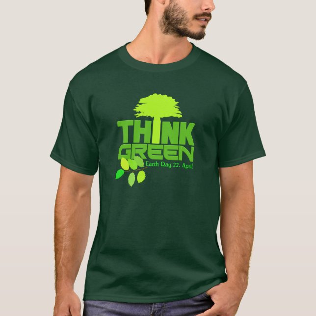 Los diseños de Riia/piensan la camisa verde (Anverso)