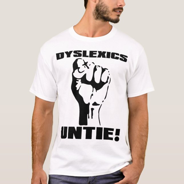 Los disléxicos desatan la camisa divertida (Anverso)