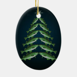 Los doce bacalaos del ornamento del óvalo del