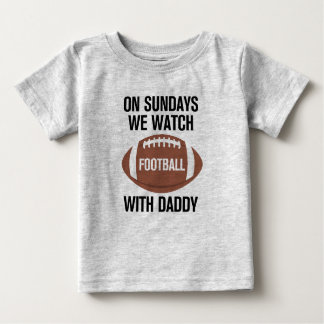 Los domingos vemos fútbol con papi camiseta