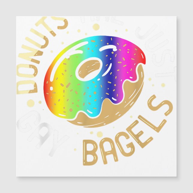 Los donuts son solamente gays Bagels Gays Humor Gr (Anverso)
