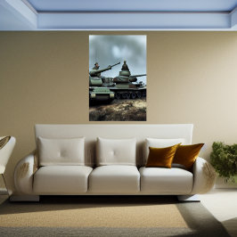 Los dos tanques | Poster de arte de IA