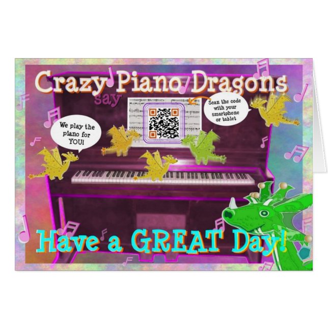 Los dragones locos del piano dicen tienen un gran (Anverso (Horizontal))