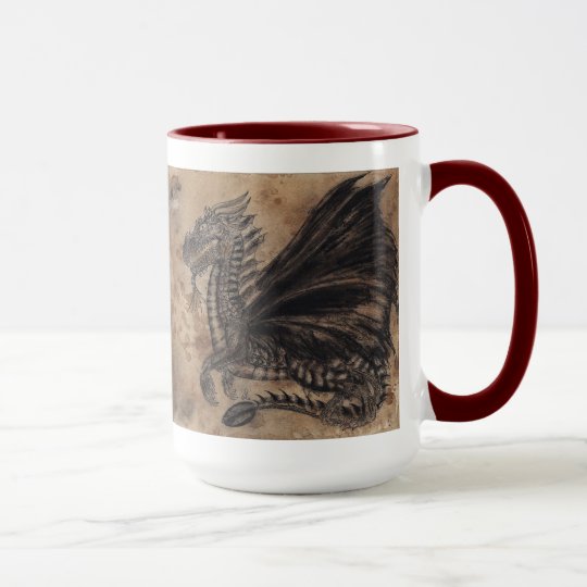 Los dragones - taza