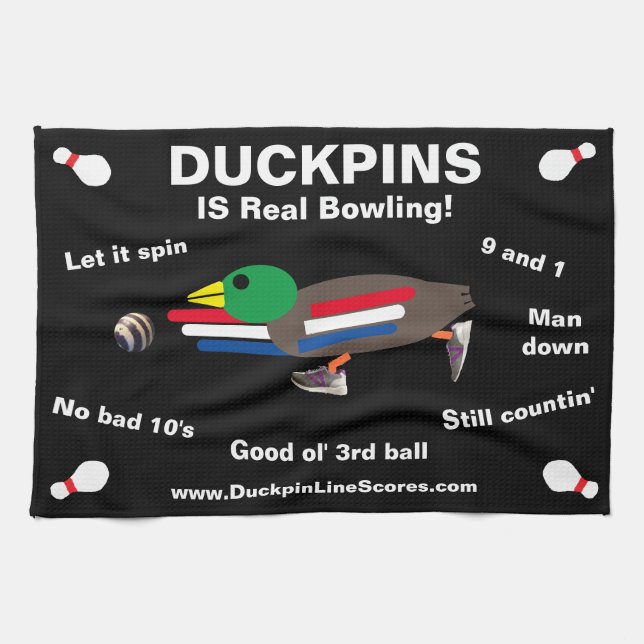 Los duckpins son bolas reales - toalla (Horizontal)