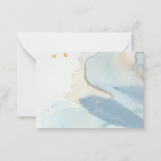 "Los dulces": Tarjeta de nota de arte abstracta or (Anverso)