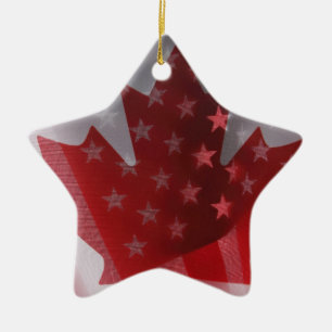 Los E.E.U.U. y ornamento de la estrella de las