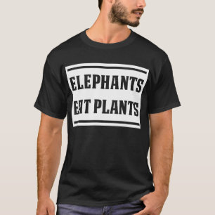 Los "elefantes comen camiseta de las plantas"