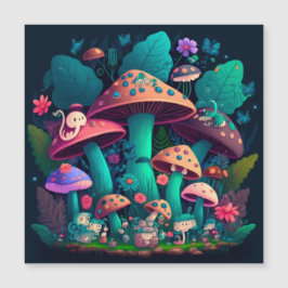 Los elfos de hongos en el campo