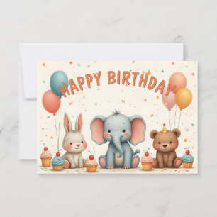 Los emocionantes amigos de cumpleaños se reúnen aq