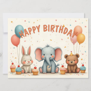Los emocionantes amigos de cumpleaños se reúnen aq