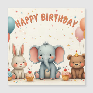 Los emocionantes amigos de cumpleaños se reúnen aq