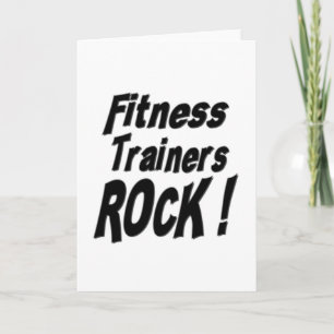 ¡Los entrenadores de fitness rompen! Tarjeta de fe