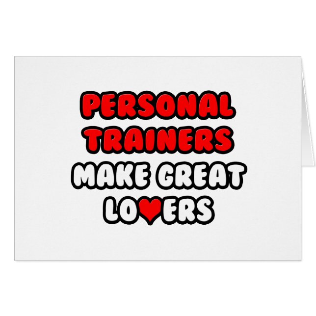 Los entrenadores personales hacen grandes amantes (Anverso (Horizontal))