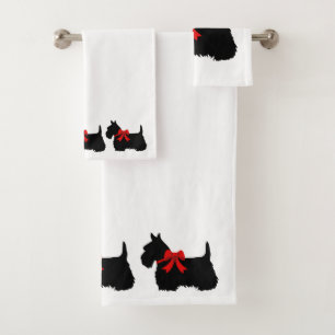 Los escoceses Terrier/arco rojo, blanco o escogen