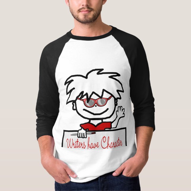 Los escritores tienen camisa del carácter (Anverso)