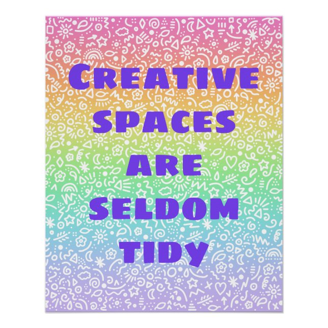 Los espacios creativos rara vez son Posters del ar (Anverso)