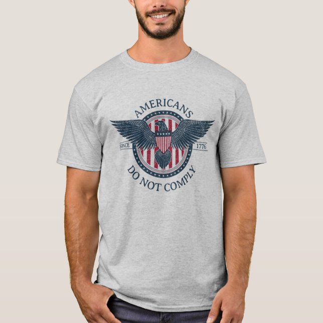 Los estadounidenses no cumplen con las camisetas (Anverso)