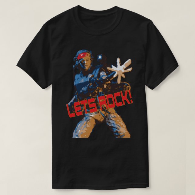 ¡Los extranjeros Vásquez DEJAN ROCK! Camiseta esen (Diseño del anverso)