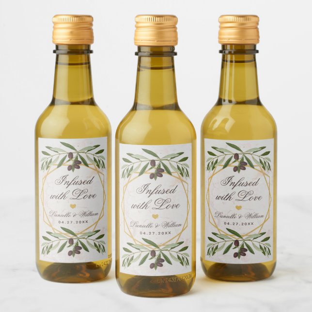 Los favores de la boda del aceite de oliva infusad (Botellas)