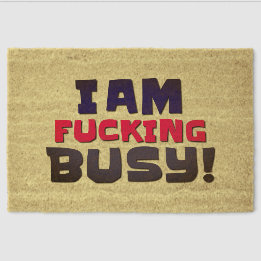 ¡Los felpudos y las alfombras al aire libre estoy