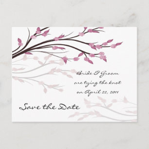 Los flores rosados ahorran la postal de la fecha