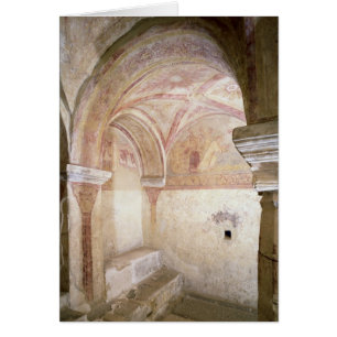 Los frescos de Carolingian en la cripta interna