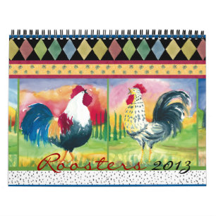 Los gallos hacen calendarios 2013