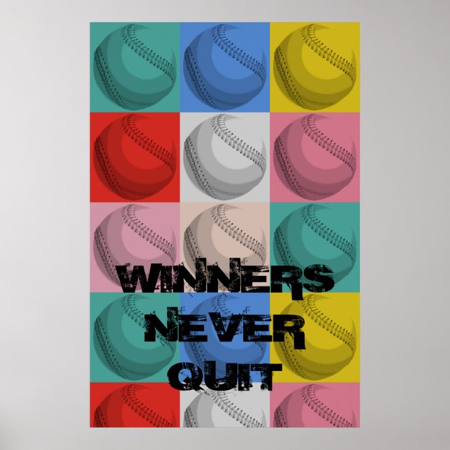 Los ganadores nunca abandonan el arte pop Inspirad (Frente)