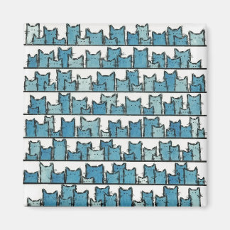 Los gatitos no me hacen un imán azul