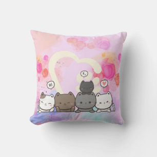 Los gatos Cojines decorativos aman