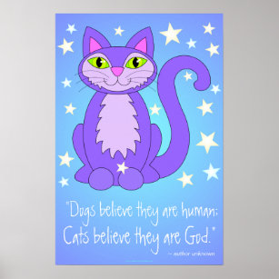Los gatos creen que son Posters de Blue Hues de Di