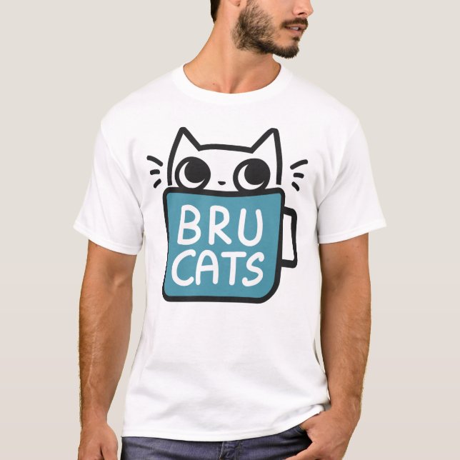 Los gatos de Bru encienden la camiseta - grande, (Anverso)