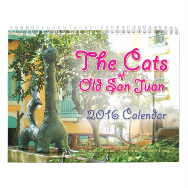 Los gatos de San Juan viejo, calendario 2016 (Tapa)