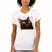 Los gatos negros son camiseta hermosa