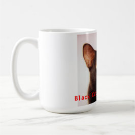 Los gatos negros son taza hermosa