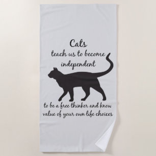 Los gatos nos enseñan la Toalla de Playa de Tótem 