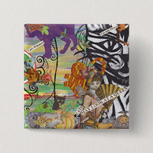 Los gatos pueden mirar un botón de la reina