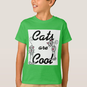 Los gatos son camisetas y regalos frescos