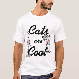 Los gatos son camisetas y regalos frescos