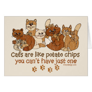 Los gatos son como las patatas fritas