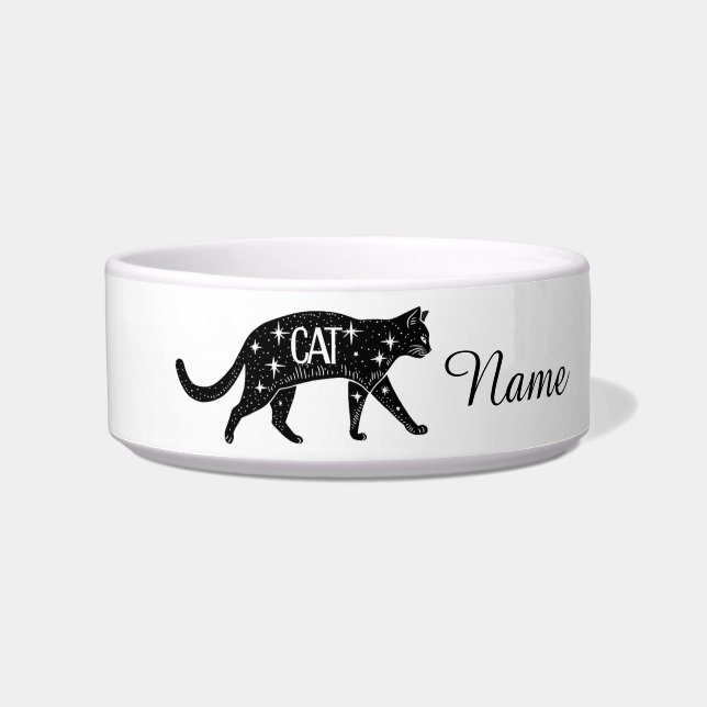 Los gatos son los mejores. Comedero de cerámica pa (Frente)