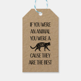 Los gatos son los mejores. Etiqueta perfecta para