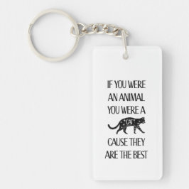 Los gatos son los mejores. Llavero acrílico