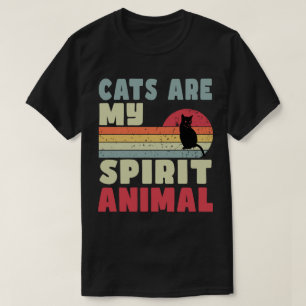 Los gatos son mi espíritu camiseta animal