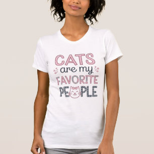 "Los Gatos Son Mi Gente Favorita" Camiseta Diverti