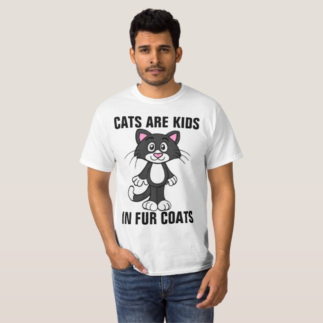 LOS GATOS SON NIÑOS CON Camisetas FUR COATS (Anverso completo)